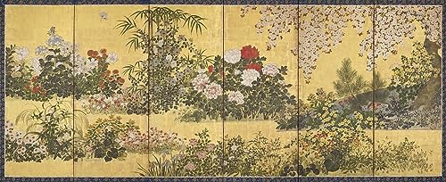 Affiche toile Tawaraya Sotatsu impression d'affiches fleurs animaux 60x90cm