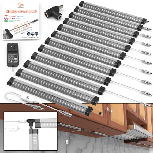 EBD LED Light Bar Built-in Adjustable Cable 12 Pcs Corner