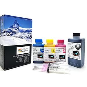 Office Channel24 Nachfülltinte 550ml für Druckerpatronen HP 302 XL HP Deskjet 1110 2130 3630 HP Envy 4520 4524 4525…