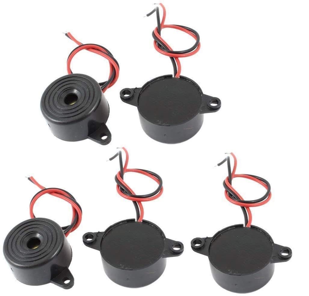 Cicalino Elettronico Piezoelettrico - DollaTek 5Pcs DC3-24V Per Allarmi Industriali