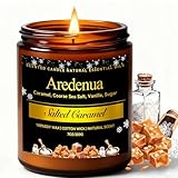 Salted Caramel Candle | Odor Eliminating Candles - 7oz Soy Candles for Home, Warm Sweet Aroma Relaxing Home Scented Candles, Aromatherapy Candle Gift for Women & Men