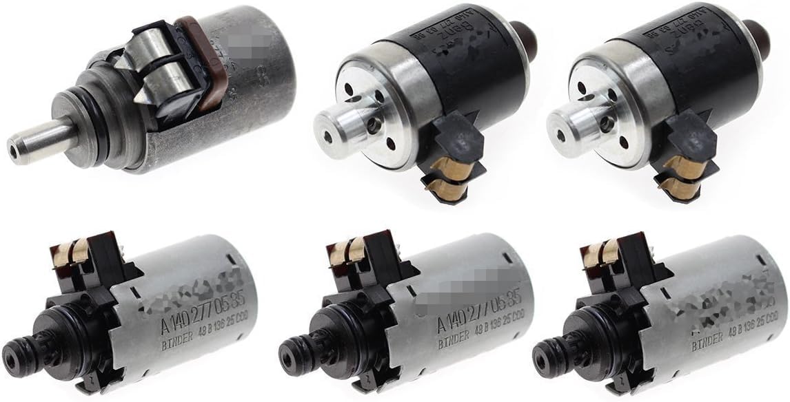 WOOS 722.6 Automatic Transmission Solenoids Set 6PCS Compatible with BE NZ 5-SPEED