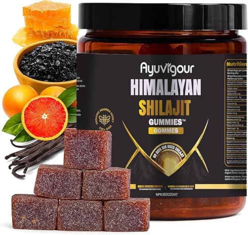 Ayuvigour Pure Himalayan Shilajit Gummies For Men & Women 30ct - ...