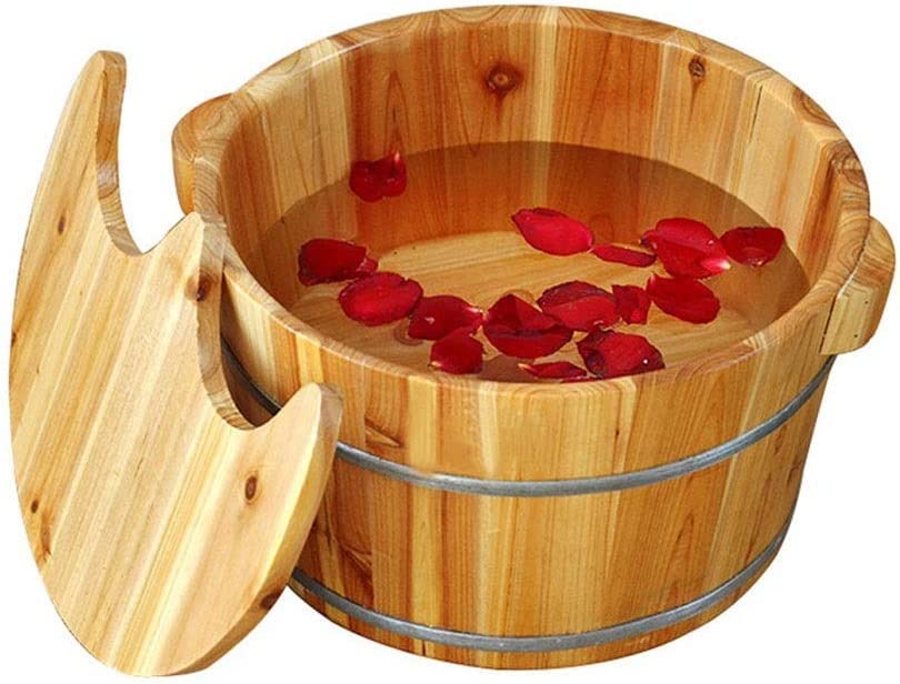 Baño de pies de madera maciza Katzowen para pedicura