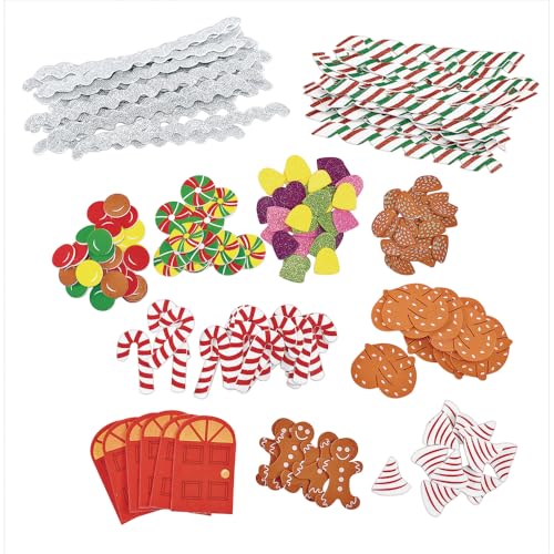 Maison en pain d'épices avec le kit de décoration Colorations de Noël