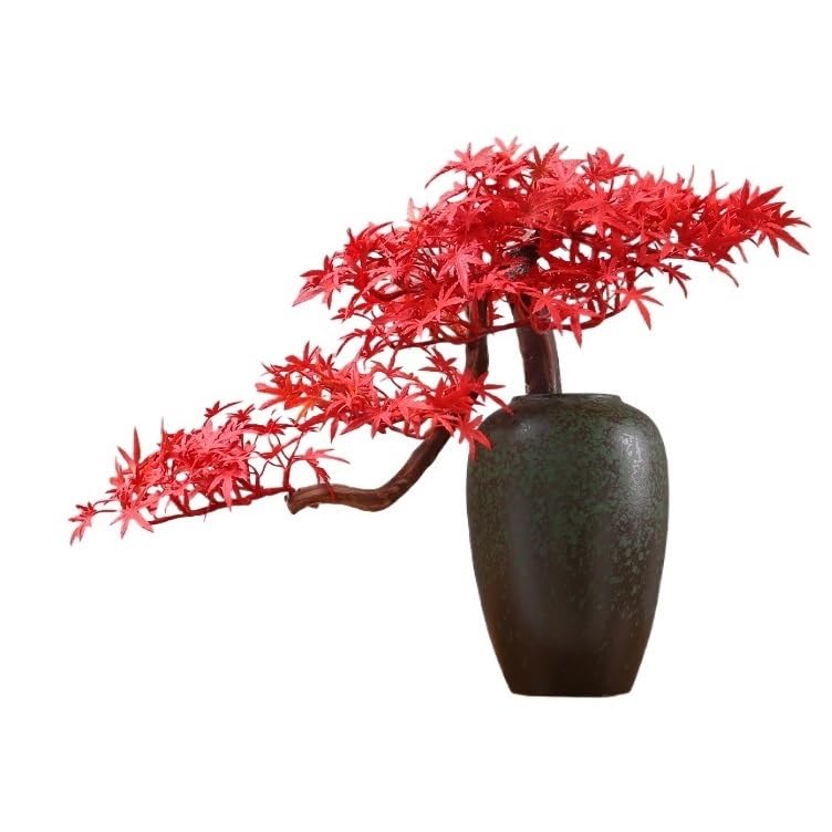Maceta para árbol falso de pino estilo chino TEESONG adornos de plantas simulación interior B