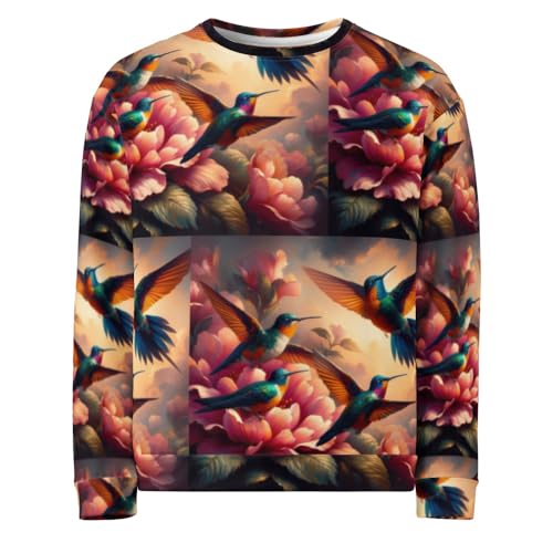 Sweatshirt colibris multicolores pour exprimer votre liberté