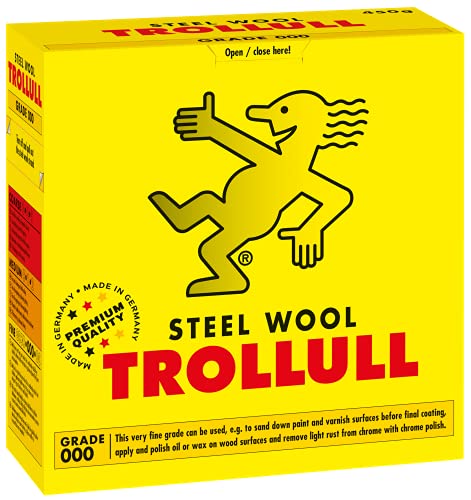 ABRACS ABWW000 Draht Wolle (Grade 000) - 450g Rolle - aus hochwertigem Stahl - Packung enthält 1 Stück