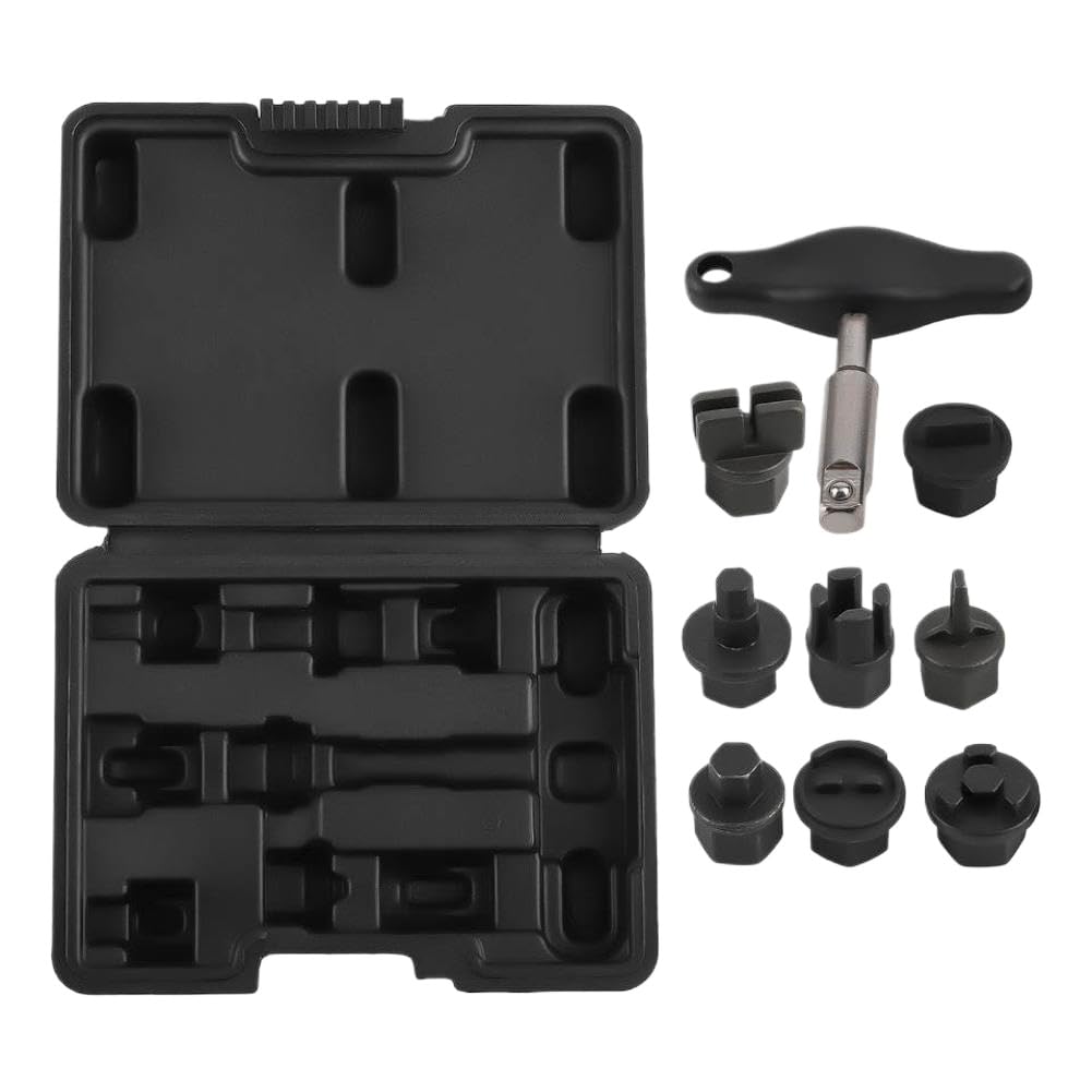 Kit de Llave para tapón de Drenaje de Aceite, 9 Piezas, Compatible con tapón de Drenaje de Aceite Universal
