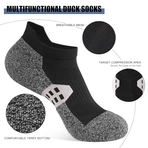 Ankle Compression Socks for Women Running Athletic Socks Low Cut with Arch Support 5 Pairs3