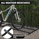Garvee Commercial Floor Bike Rack Stand, Grid Bike Rack Ground, 10-Bike Capacity Dual Sided Bicycle Storage Stand Floor Parking Stand for Garages, Stores, Schools & Universities Power Coated Steel - Image 5