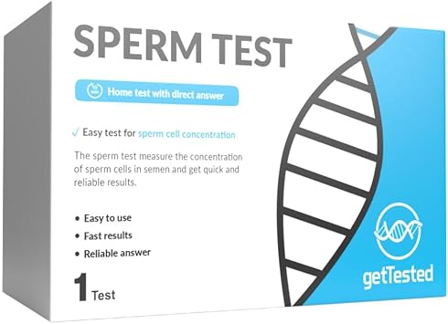 At-Home Sperm Test Kit for Men   Male Fertility Test, Sperm Count & Concentration Check, Fast Results, Easy to Use, Private & Discreet