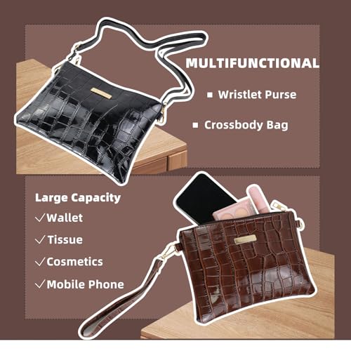 Small Crossbody Purse, PU Leather Womens Crossbody PurseWristlet Purses for Women, Small Crossbody Bag for Phone4