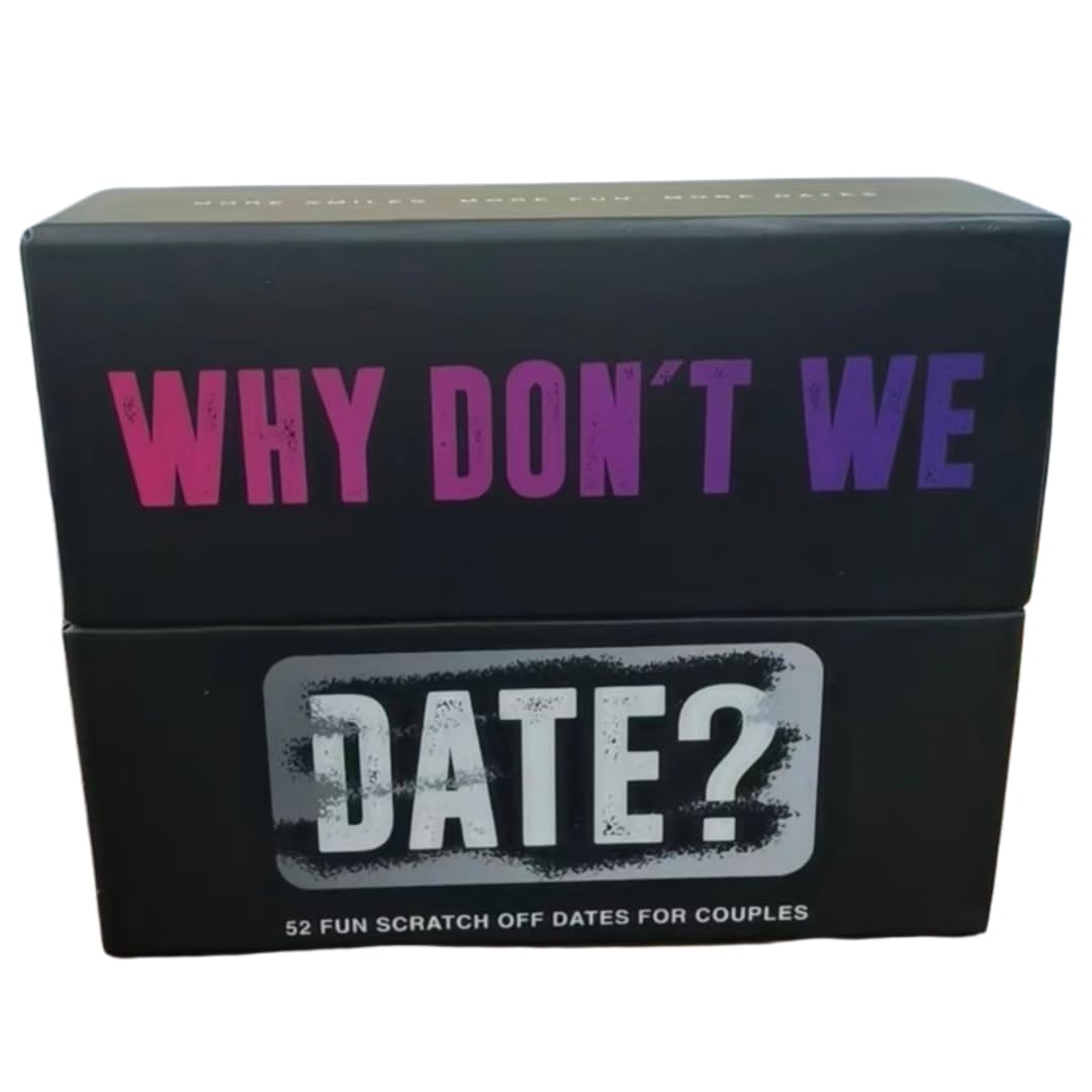 Why Don't We - Scratch off Date Ideas - Fun Anniversary wedding Gift: 52 Fun & Romantic date night idea for couples. Unique Couples gift for birthdays & newlyweds.