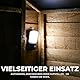 Festive Lights 15,5cm Außen/Innen Sicherheits-Wandlicht mit Bewegungsmelder und Montage-Kit vielseitig aufhängbar batteriebetrieben SMD LED Camping Licht Batterie Bewegungsmelder Lampe Garagenlicht