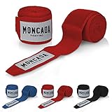 ELASTISCH & STABIL - Die Materialzusammensetzung macht die Bandagen Boxen elastisch und bietet ein schönes Tragegefühl. Der hohe Baumwollanteil bietet saugstärke wie sonst nur unelastische Bandagen!