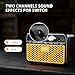 POGOLAB Mini Guitar Amp, 5W Small Portable Electric Guitar Amplifier, Clean & Drive Effects 2 Channels, Rechargeable Bluetooth Speaker with Headphone Jack, for Daily Practice (Orange)