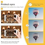 Genixgreen E27 LED Edison Bulbs 3W Vintage Filament Edison Screw ES Bulb G45 Decorative Golf Ball Light Bulbs,25W-30W Incandescent Equivalent,2200K Warm White, Amber Glass,Non-dimmable,4 Pack - Image 3