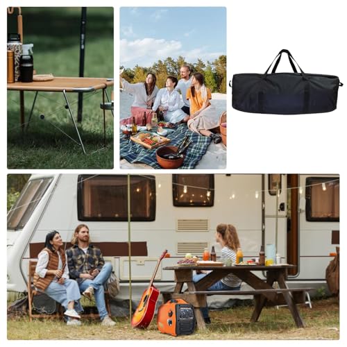 Sac de camping étanche grand volume noir pour matériel outdoor