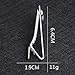 Business Tie Men Tie Clip for Creative Silver High-end Fashion Clips Gifts C Cuff Bracelets for Women Quote