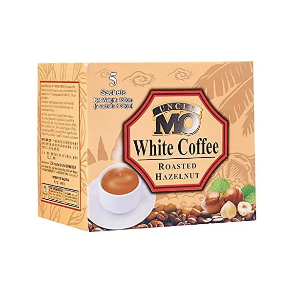 Uncle Mo Café Blanco - Avellana tostada (5s x 36g) 180g - Café de primera clase mezclado con sin crema para crear un…