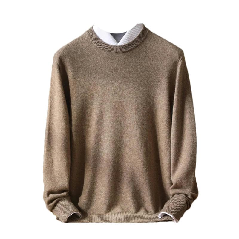 Pull à col rond pour homme : fini les coups de froid grâce à ce tricot uni de mi-saison