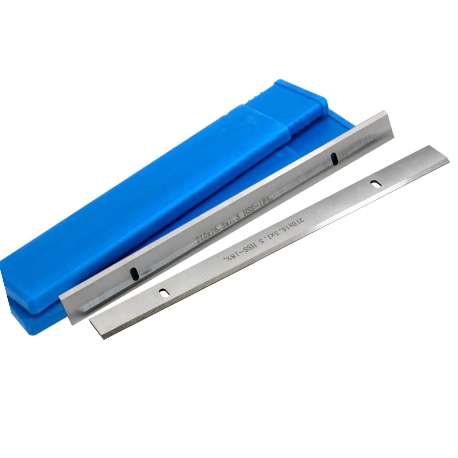 1 par de cuchillas cepilladoras HSS de 210 mm de grosor de 210 x 16,5 x 1,5 mm para accesorios de herramientas de carpintería Scheppach Einhell Erbauer (tamaño: 210 mm)