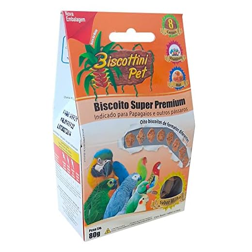Biscoito Biscottini Pet Super Premium Papagaios e Araras 80g