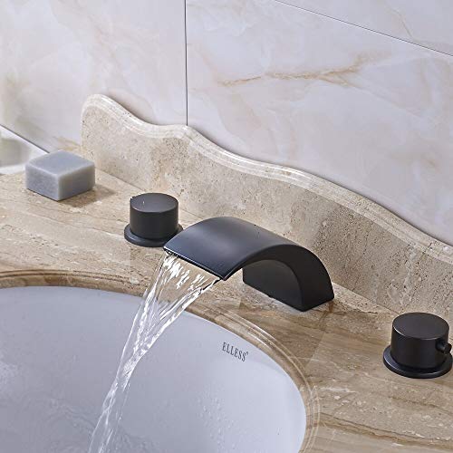 vintage faucet and accessories - Vessel Waterfall Spout Dual Handles Bathroom Sink Faucet Mixer Tap Oil Rubbed Bronze For 8