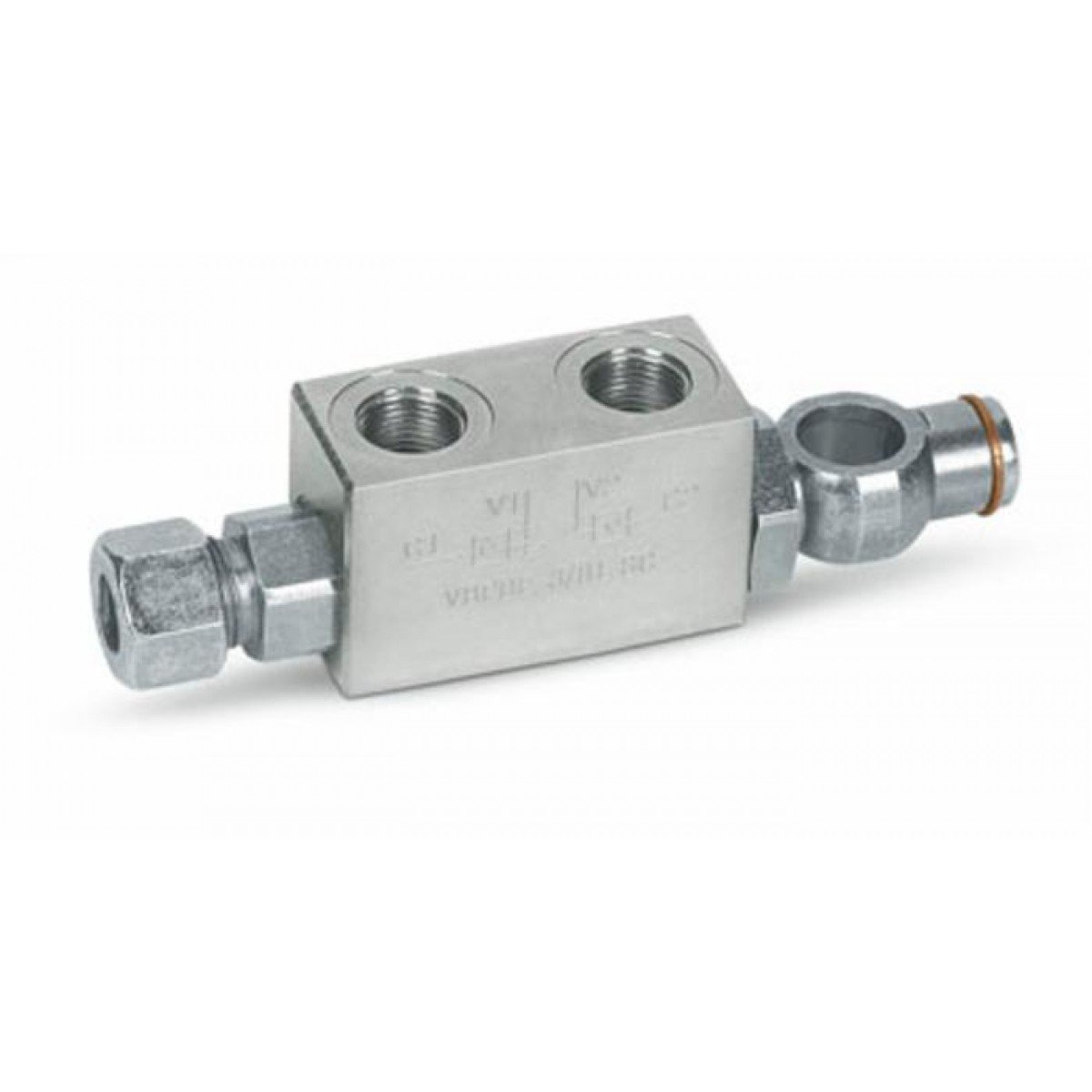 Valvola Oleodinamica Ama 3/8" Doppio Effetto Occhio Orientabile