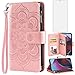 Asuwish Phone Case for Moto G Stylus 2022 4G Wallet Cover with Tempered Glass Screen Protector and Flower Flip Credit Card Holder Cell Accessories Motorola GStylus XT2211DL XT2211 Women Men Rose Gold