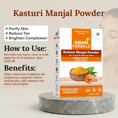 Image of Natural Skincare Set with Kasturi Haldi, Sandalwood, Mulatani Mitti, Orange, Mulethi, Beetroot, Neem Powder, Aloe Vera Gel, Rose Water for Face and Body Care Face Pack (8 Combo 1100gm)