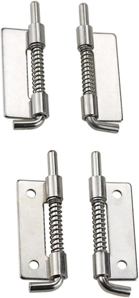 Rotating 180 Degree Spring Hinge Stainless Steel for Pivot Distribution Cabinet 1Pcs(with Hole-Left)