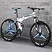 Produktbild CPY-EX Mountainbike, Folding Mountain Bike 21/24/27 Geschwindigkeit Fahrrad Full Suspension MTB Faltbarer Rahmen 26" 3/6/10 Spoke Wheels,B1,27