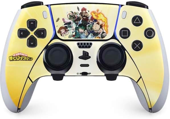 Skinit Decal Gaming Skin Compatible with PS5 DualSense Edge Pro Controller - Officially Licensed My Hero Academia Hero Team Season 4 Design