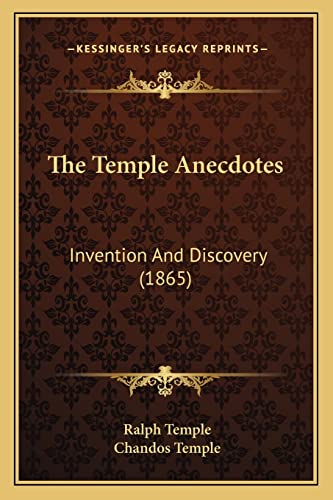 The Temple Anecdotes: Invention And Discovery (1865)