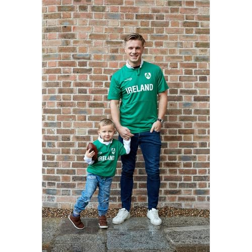 Carrolls Irish Gifts Lansdowne Green Irish Shamrock Performance Camiseta de Rugby de Manga Corta (XL)