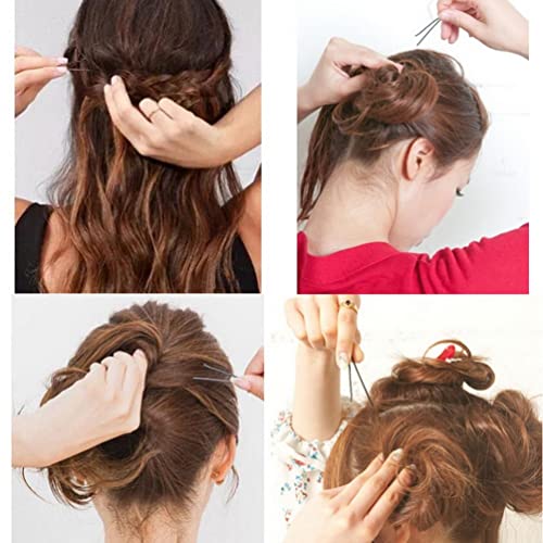 200Pcs Hair Pins Kit,Bobby Pins And U Shaped Hair Pins Bun Hair Pins For Women Girls With Storage Box Wedding Hairstyles (Black,2Inch) #TOP4