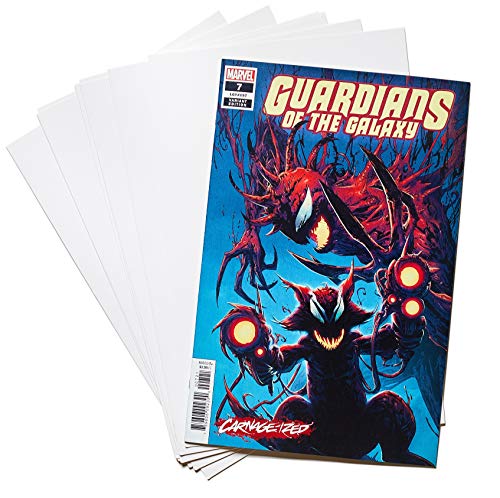 Image of Big Fudge 50 Comic Book Bags and Boards - Protector Sleeves for Comics and Magazines - Archival Protection for 1990s to Current Comic Books - 7.25 inch x 10.5 inch