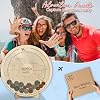 Travel Adventure Coin Archive Box Coin Display Case for Collecting Coin Travel Keepsake for Memories Top Loading Coin Stand Holder Gift for International Travel Lovers SD-HU-TV2-NAT-L