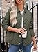 Dokotoo Womens Puffer Jacket Casual Lightweight Quilted Jackets for Women Stand Collar Button Down Winter Coats Thicken Warm Outerwear Coat with Pockets Green Medium