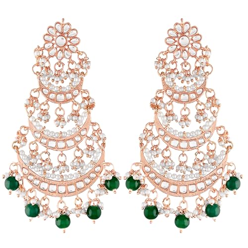Image of Peora Traditional Indian Earrings Set Jewellery Gift for Women Girls