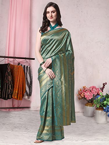 Image of MIRCHI FASHION Women Saree | Jacquard Banarasi Silk Woven Ethnic Motif Office Wear Sari