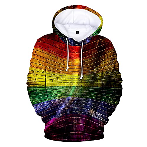 JLTPH Damen LGBT Gay Lesbian Pride Sweatshirt Kapuzenpullover Mode Langarm Mädchen Crop Tops Love is Love Hoodie Kurz Kapuzenpulli Sportoberteile Streetwear