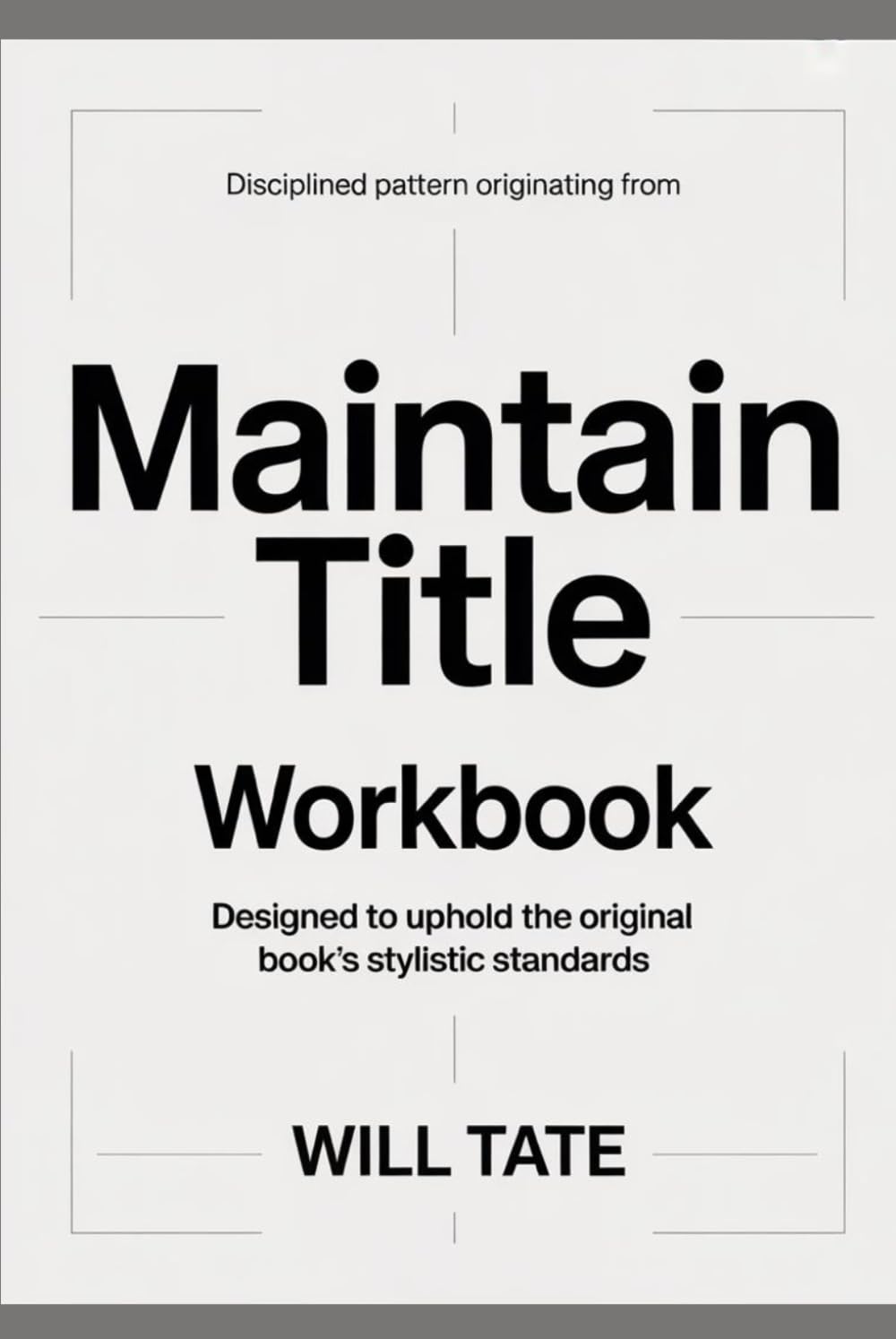 Disciplined pattern originating from Maintain Title: Designed to uphold the original book's stylistic standards