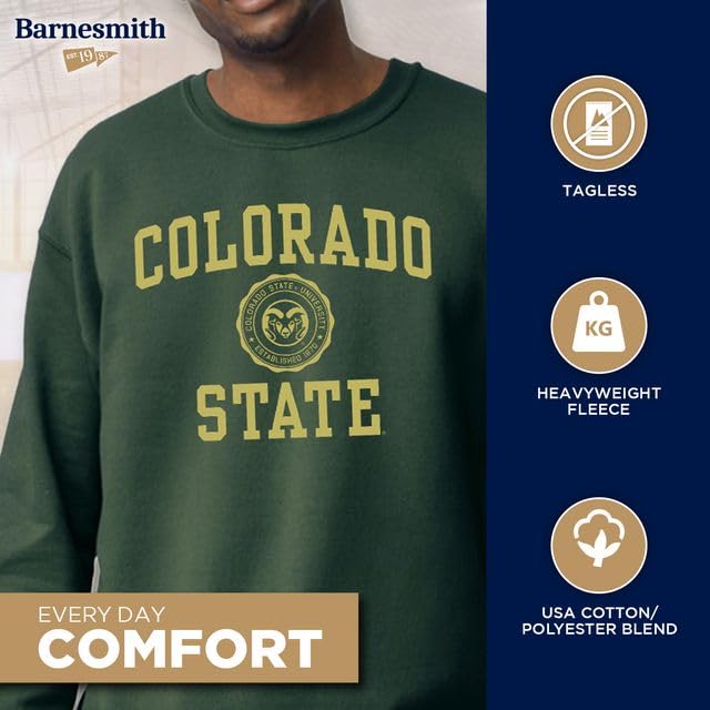 Image of Ivysport Crewneck Sweatshirt for College, Heritage Logo, Color, Adult Unisex