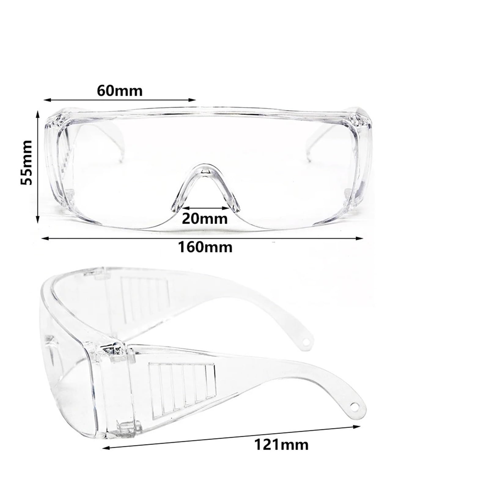 Gafas de seguridad antisalpicaduras, a prueba de polvo, for trabajo, de laboratorio, protección ocular, protección laboral, lentes de seguridad transparentes.