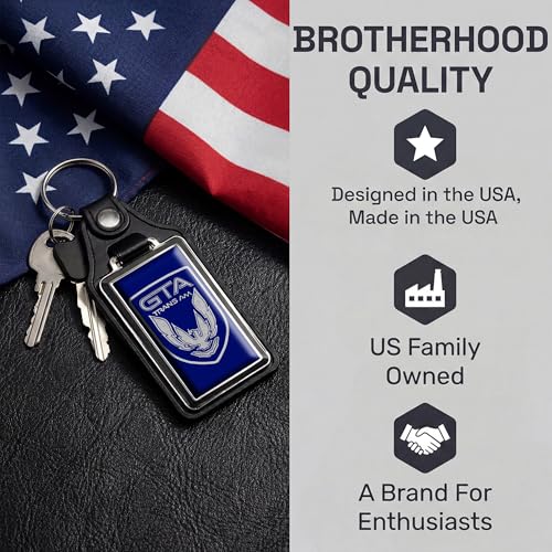 Image of Brotherhood Car Key Chain for Trans Am Firebird - Classic Models Keychain for Men and Women Gift Key Ring