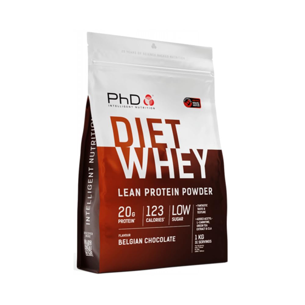 PhD Diet Whey 1kg Belgian Chocolate
