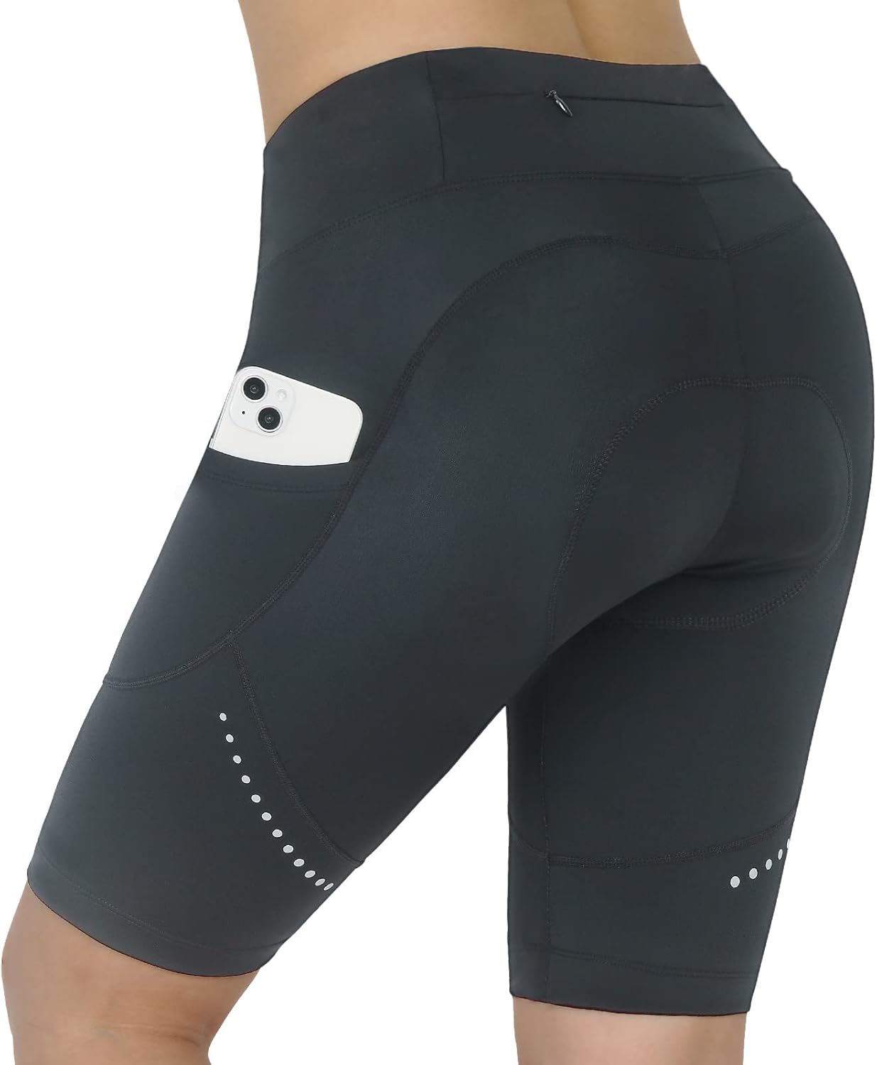 beroy Women Bike Shorts with 4D Padding,Cycling Shorts for Women Black-531 Small